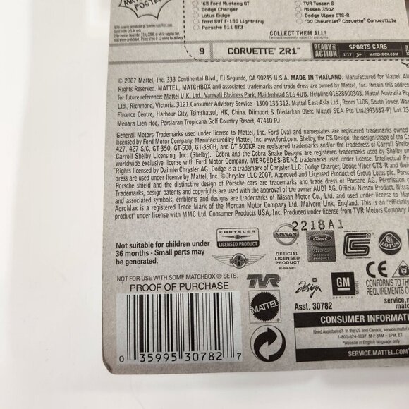 Matchbox Chevy Chevrolet Corvette C6 ZR1 ZR3 Grand Sport Diecast Cars Lot MOC - Picture 12 of 15